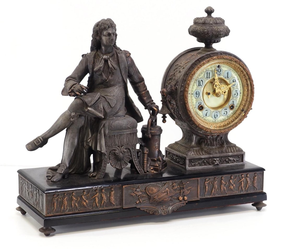 Ansonia 'Denis Papin' 8-Day Shelf Clock (1 of 6)
