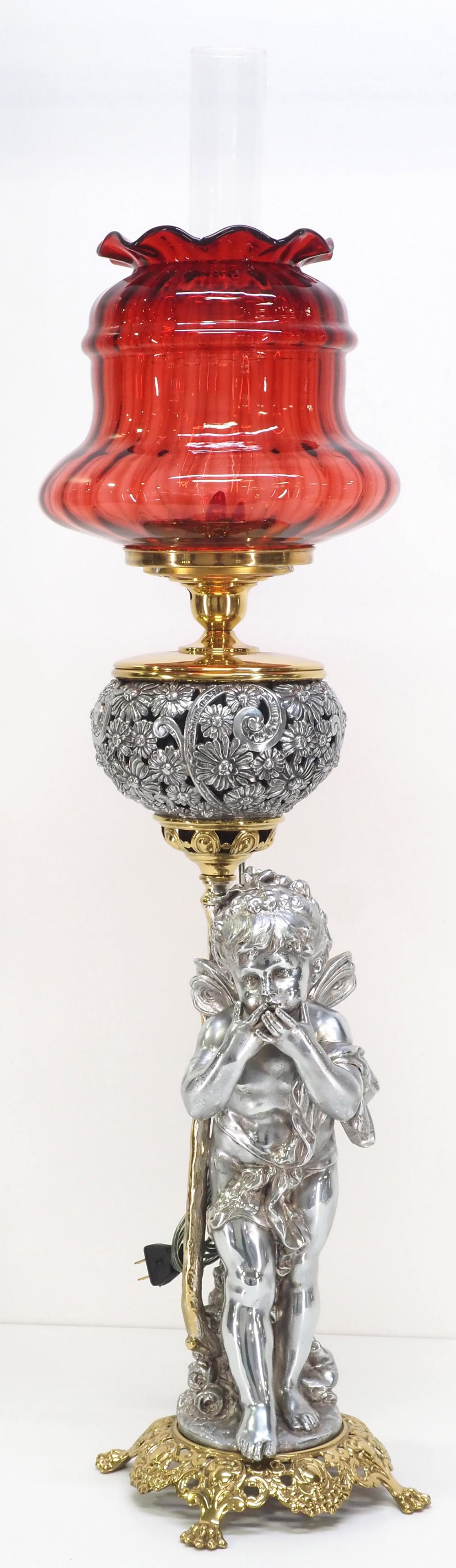 Bradley & Hubbard Victorian Figural Banquet Lamp (1 of 7)