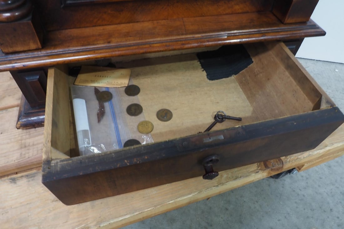 Table-top 19th Century Clock Top Coin-Operated Polyphon 104U Music Box - 6