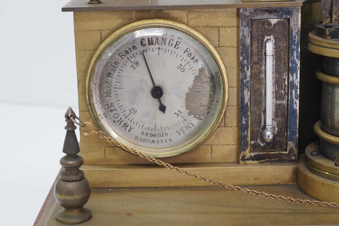 French Industrial Animated Steam Shelf Clock, early 1800s - 2