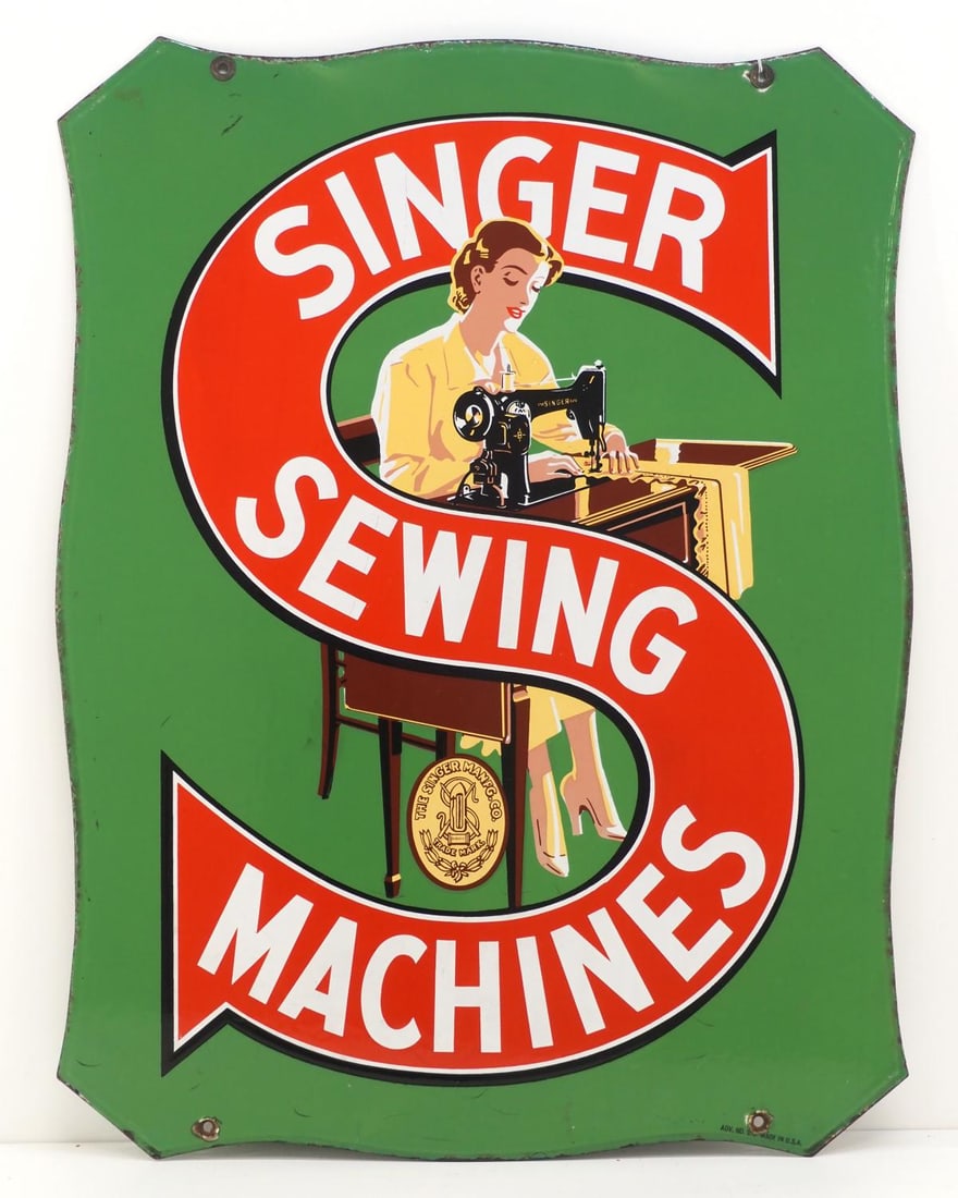 Singer Sewing Machines sign (1 of 5)