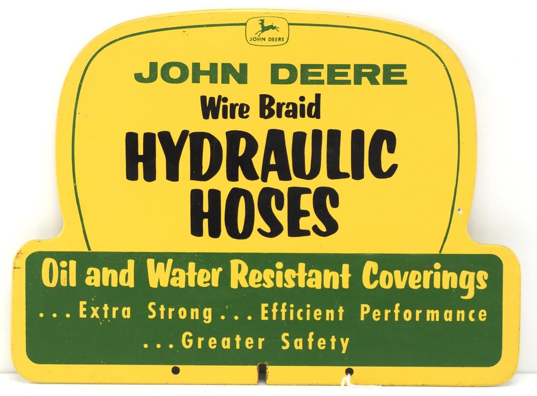 John Deere Hydraulic Hose display rack topper sign (1 of 3)