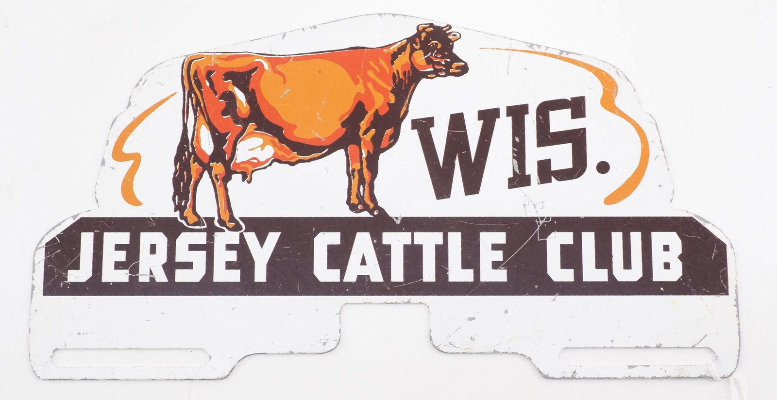 Jersey Cattle Club license plate topper (1 of 2)