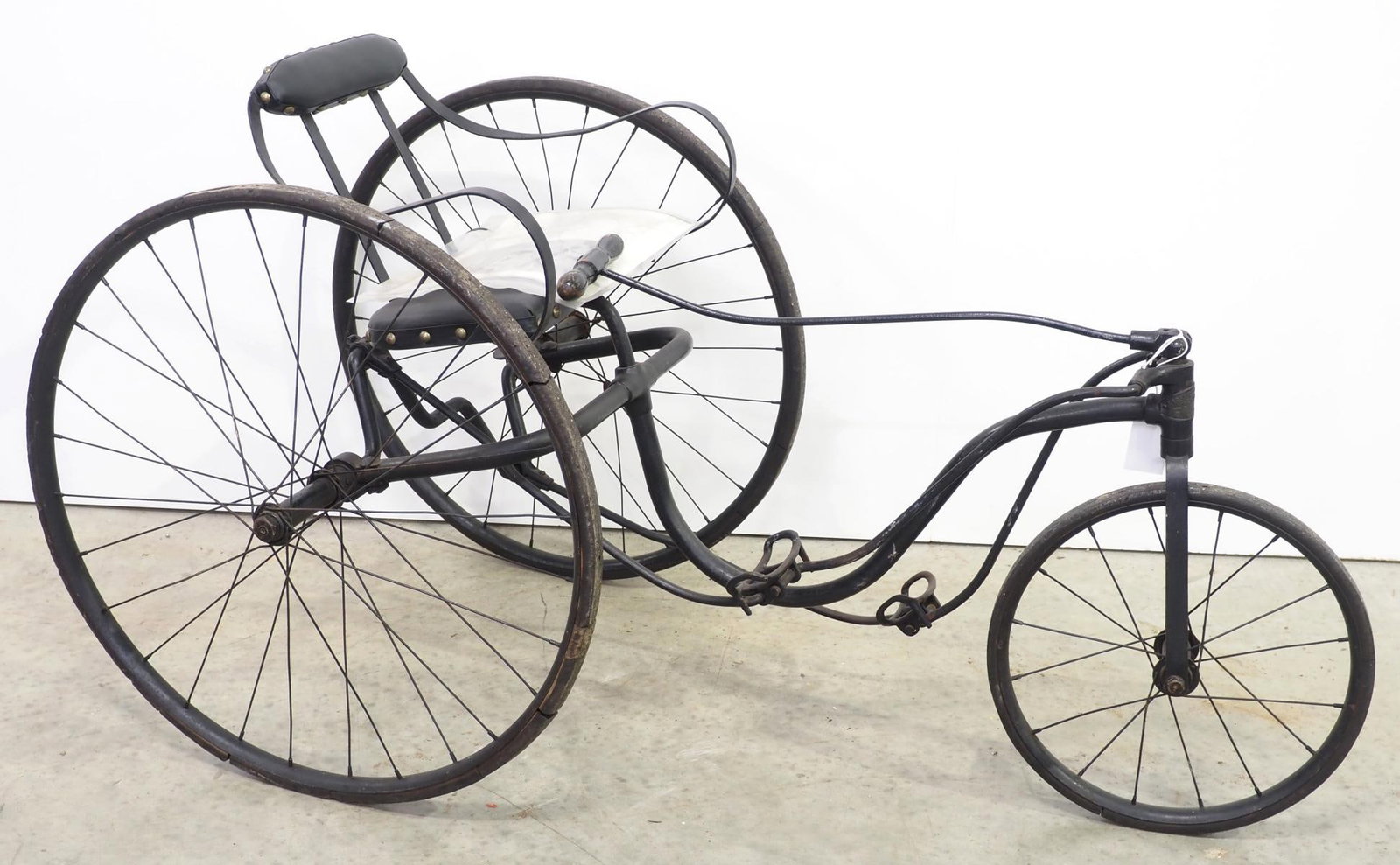 Early 3-wheel pedal bike: Early 3-wheel pedal bike - Good, seat has been reupholstered