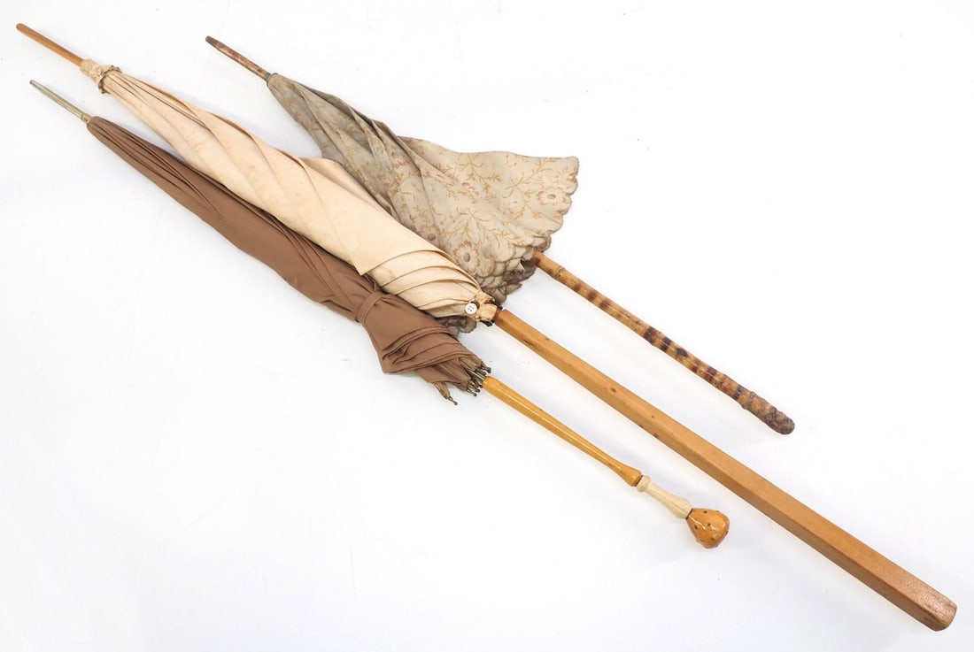 (3) Early Victorian parasols (1 of 8)