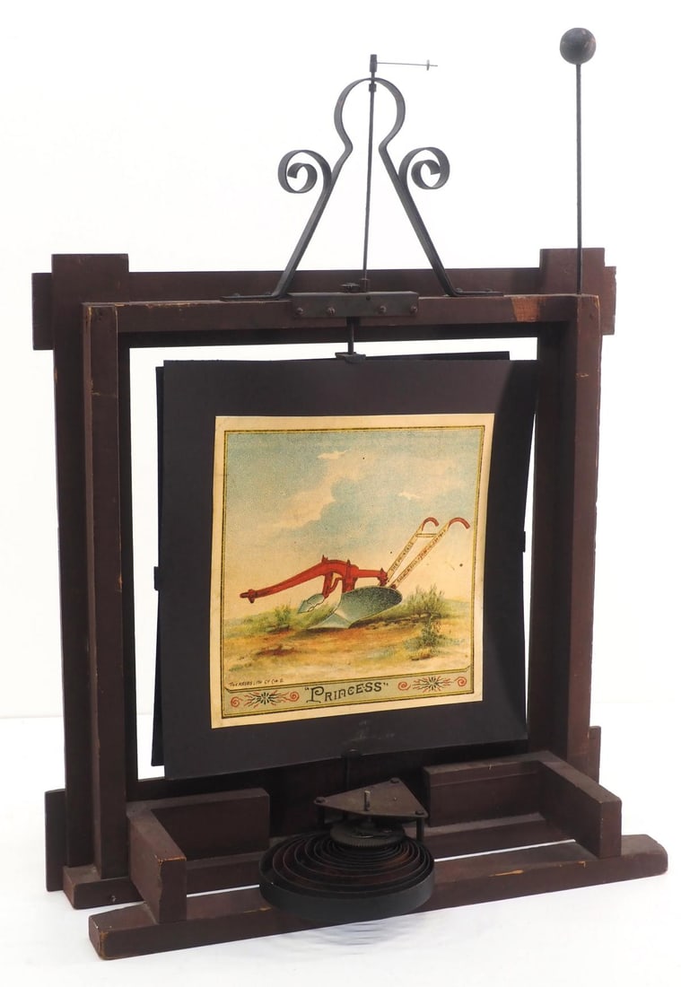 Revolving advertising sign display (1 of 6)