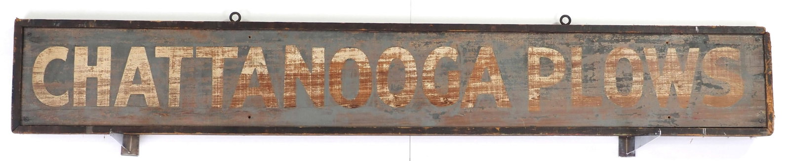 Chattanooga Plows sign with wood frame (1 of 5)