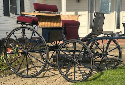 Early 1900's Vantassel & Kearny pony size wicker phaeton (1 of 1)