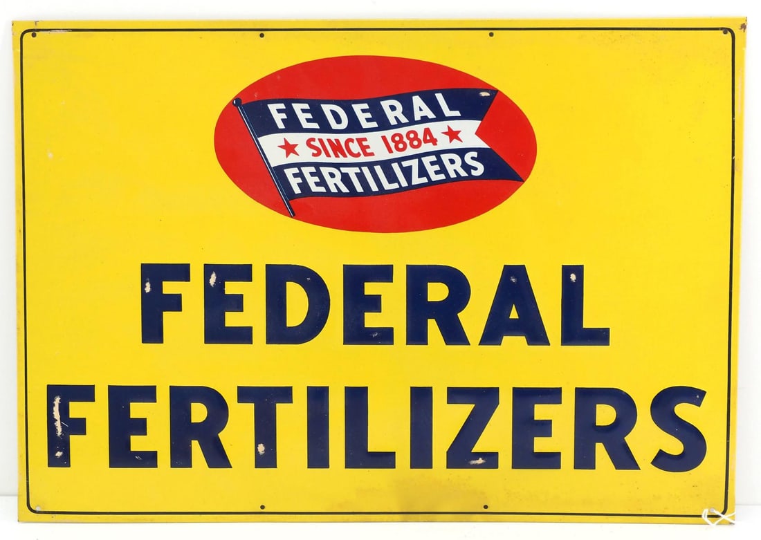 Federal Fertilizers sign with original paper (1 of 3)