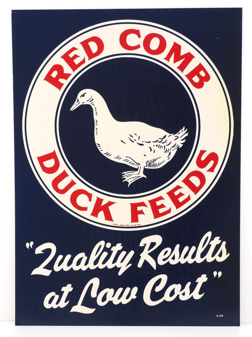 Red Comb Duck Feeds sign (1 of 4)