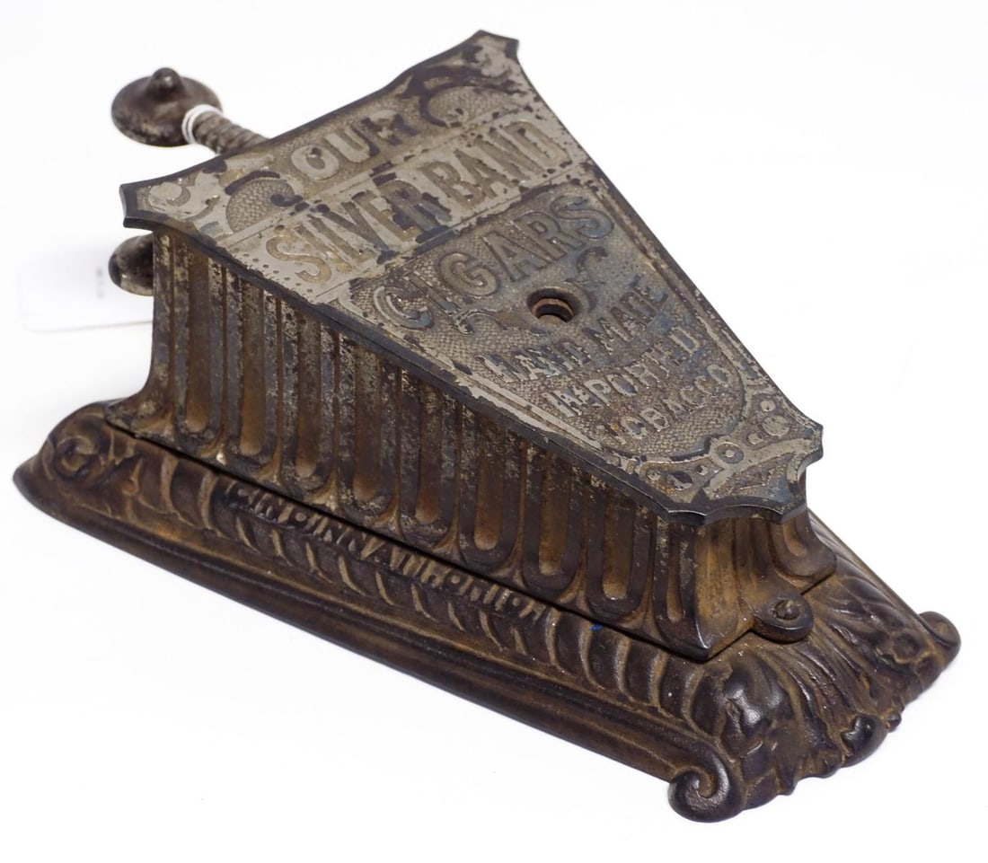 Our Silver Band cast iron mechanical cigar cutter: Our Silver Band cast iron mechanical cigar cutter - missing key Condition missing key