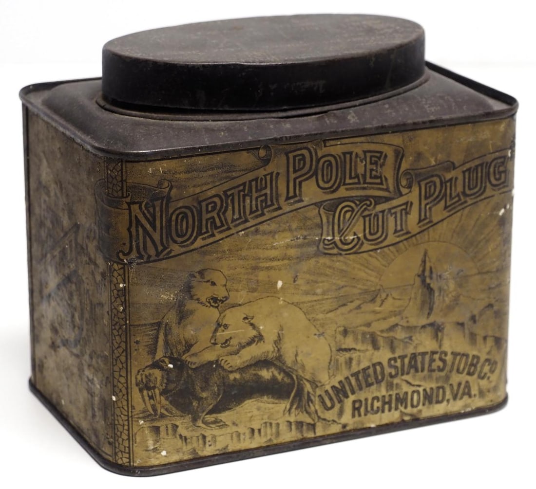 1-pound North Pole Cut Plug Tobacco tin (1 of 2)