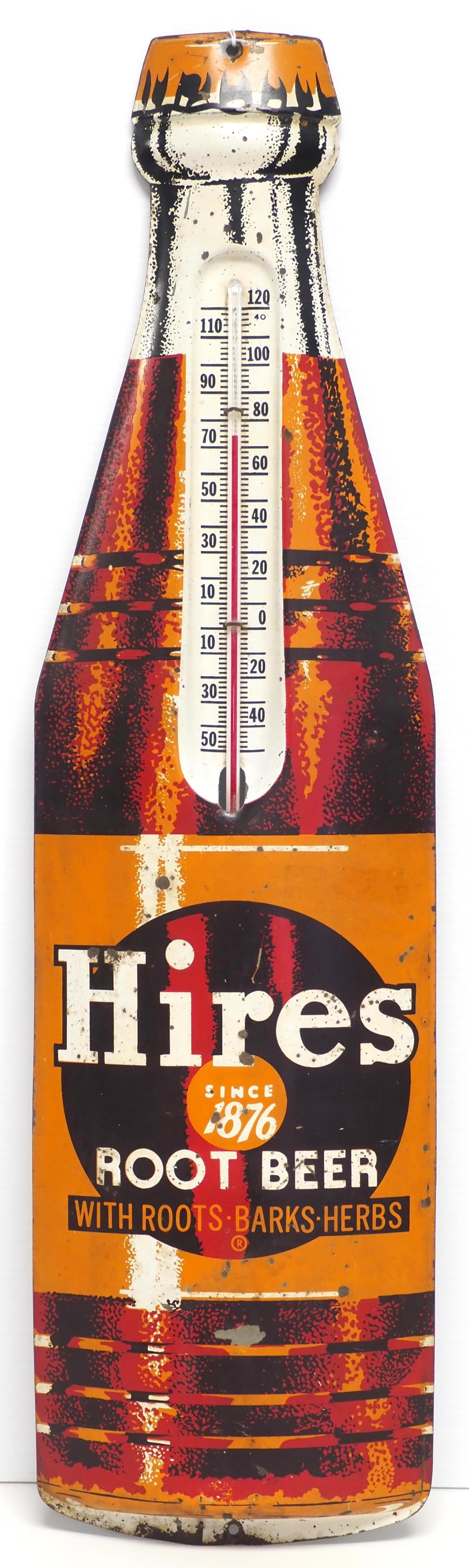Hires Root Beer bottle-shaped thermometer (1 of 5)