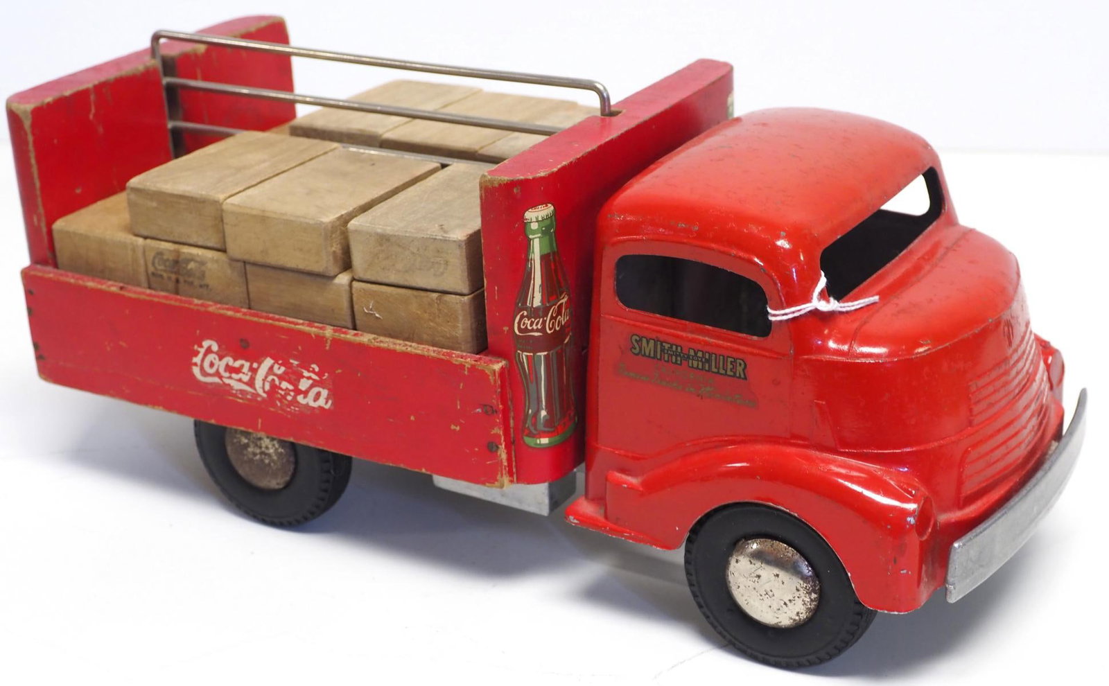 Smith Miller Coca Cola delivery truck: Smith Miller Coca Cola pressed steel delivery truck, 13.5"L
