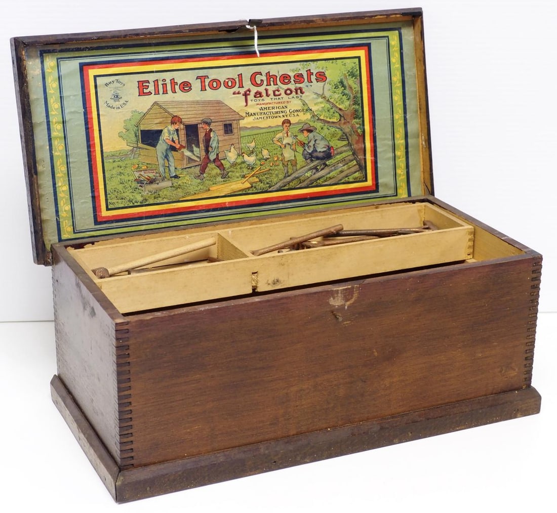 Elite Tool Chests child's wooden tool box (1 of 4)