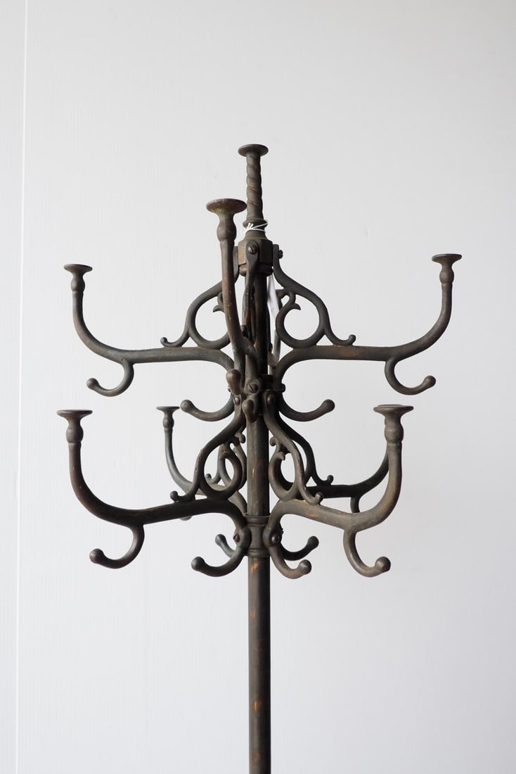 Brass decorative hall tree - 2