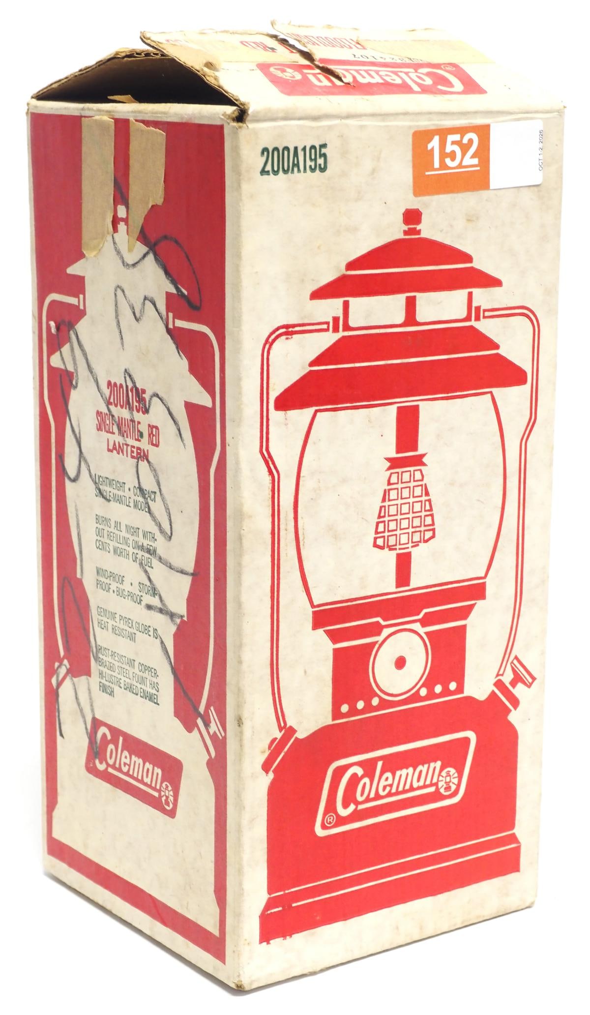 NIB Coleman 200A red gas lantern (1 of 3)