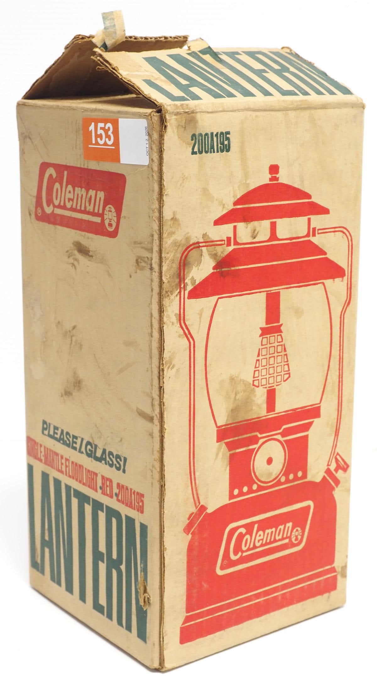 NIB Coleman 200A red gas lantern (1 of 3)