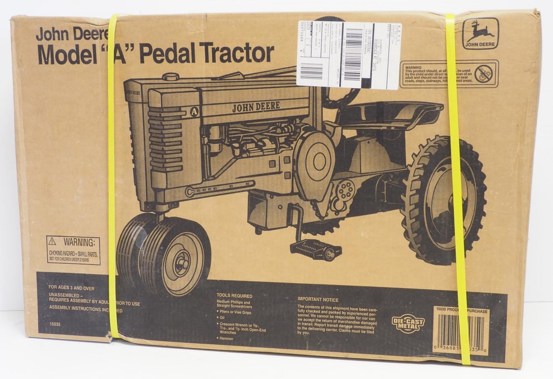 NIB Ertl John Deere Model A pedal tractor: NIB Ertl John Deere Model A pedal tractor