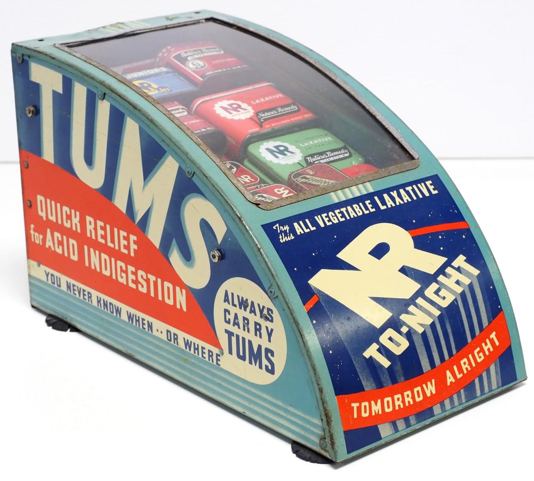 Tums countertop product display: Tums countertop product display with different products, 12"L x 6"W x 7.5"H
