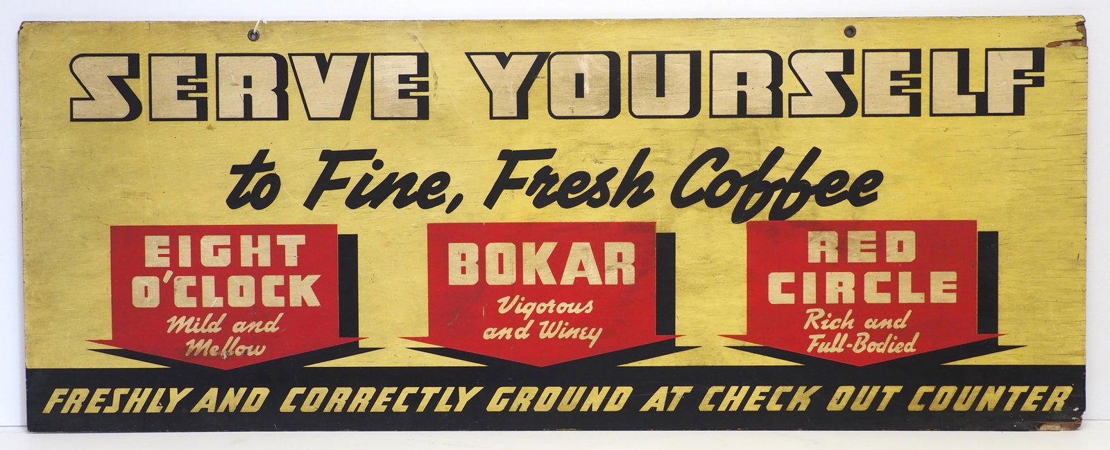 Serve Yourself, Fresh Coffee sign (1 of 3)