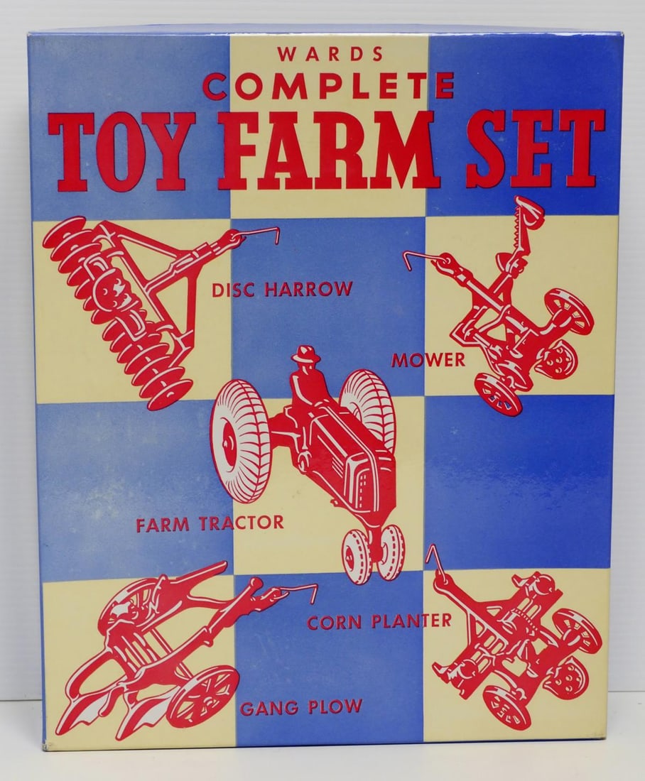 Ward's Complete Toy Farm Set: NOS Ward's Complete Toy Farm Set in original box