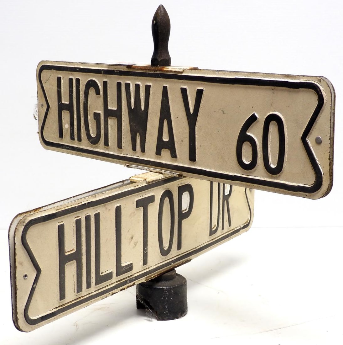 Street corner sign for Hilltop Dr and Highway 60 (1 of 2)