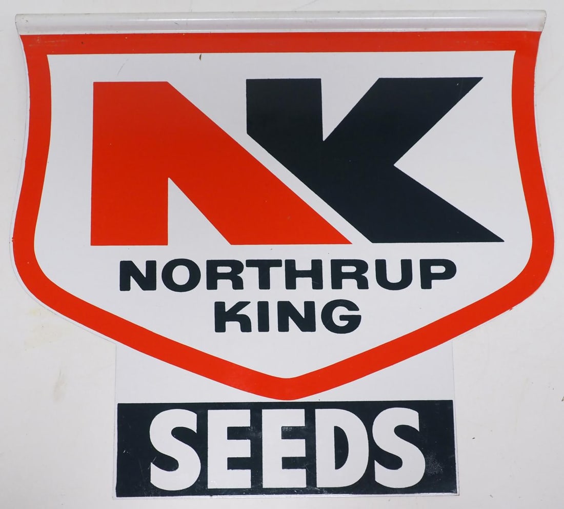 Northrup King Seeds sign: NOS 15"x13.5" DST Northrup King Seeds sign - Excellent Condition Excellent