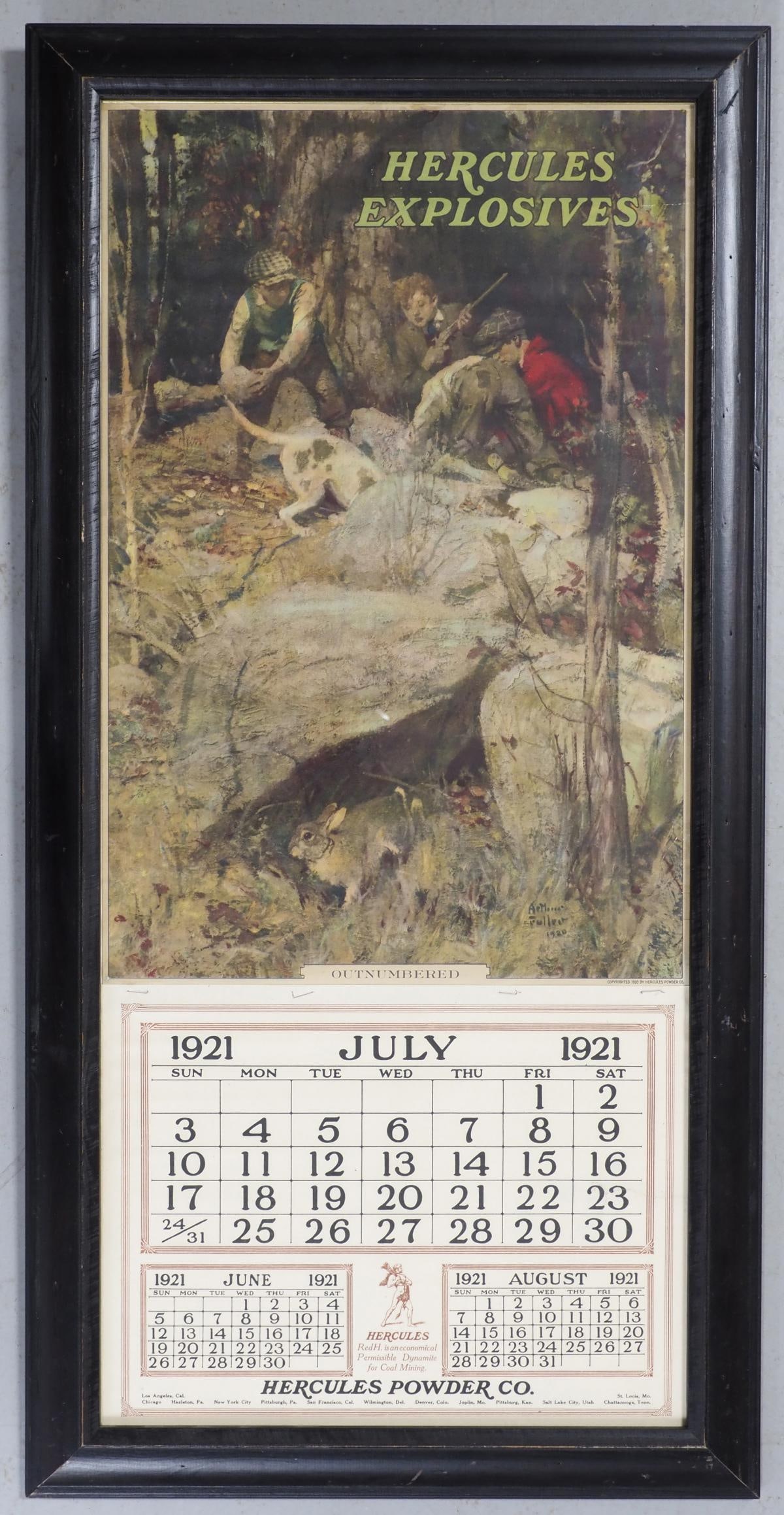 1921 Hercules Explosives calendar (1 of 4)