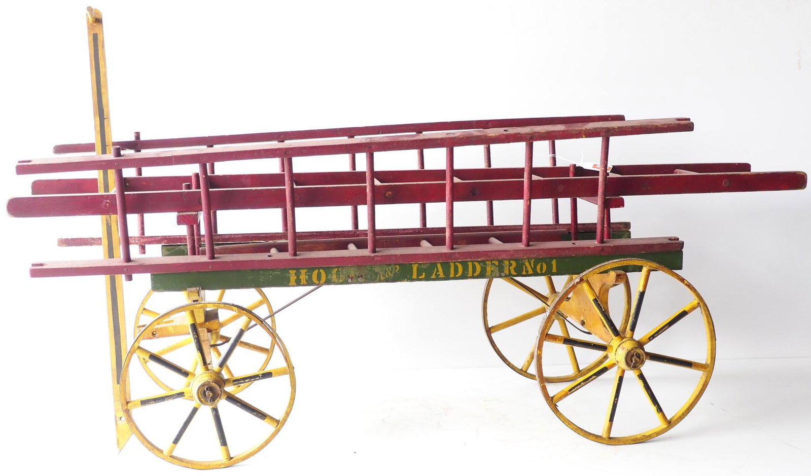 Hook & Ladder No.1 child's wooden pull wagon (1 of 5)