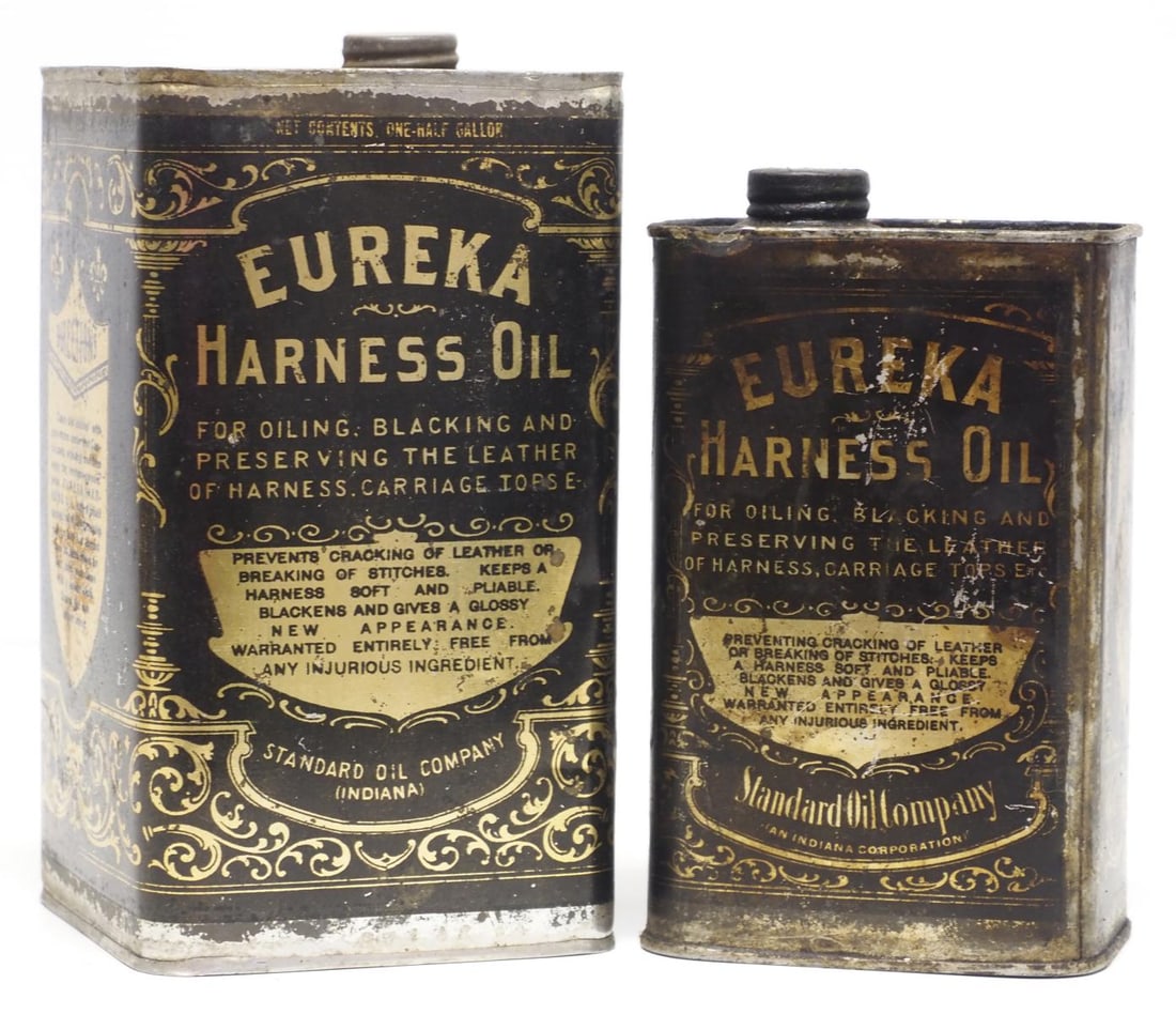 (2) Eureka Harness Oil tins (1 of 2)