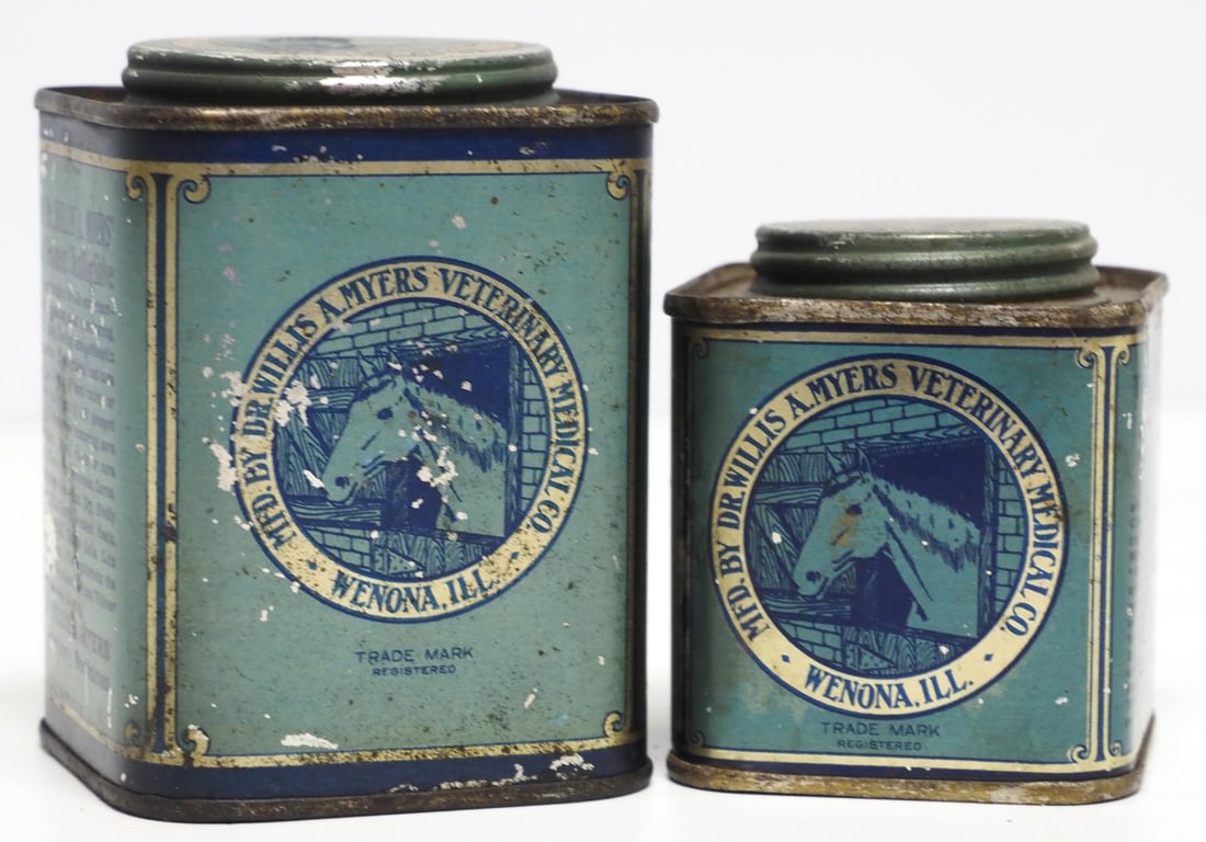 (2) Dr Willis A Myer's tins (1 of 3)