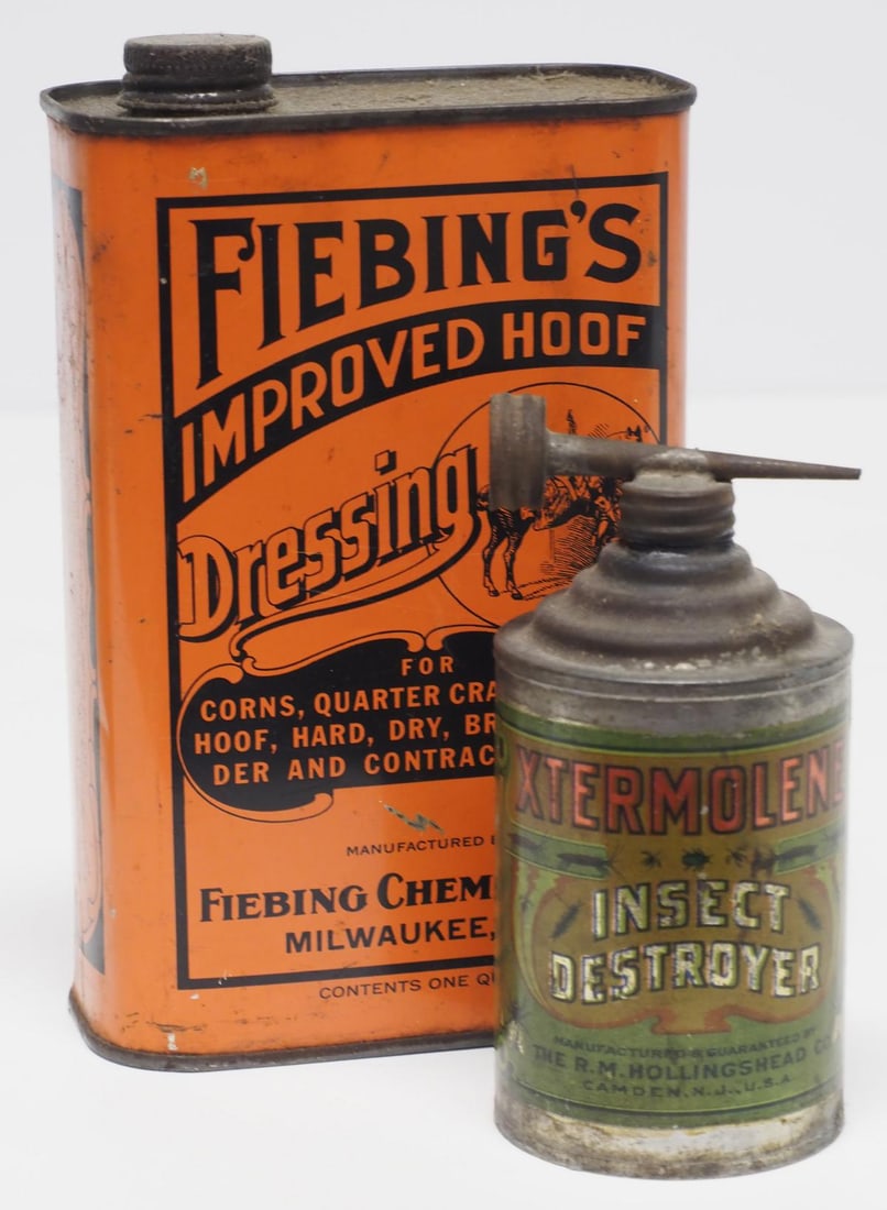 Xtermolene tin / 1-quart Fiebing's tin (1 of 2)
