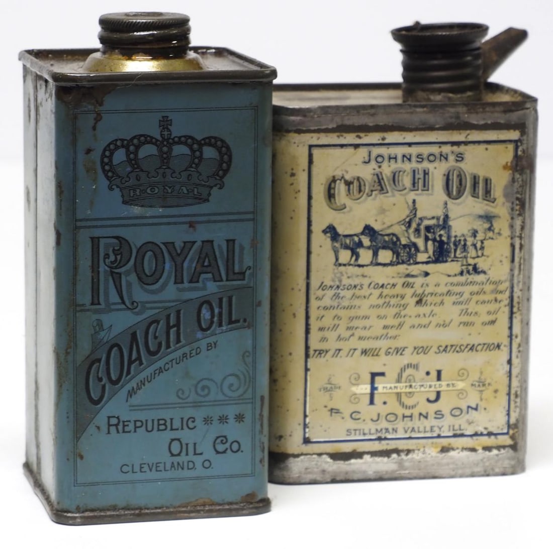 Royal Coach Oil tin / Johnson's Coach Oil tin (1 of 2)