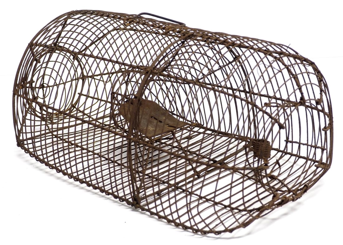 Early wire rat trap: Early wire rat trap, 15"L
