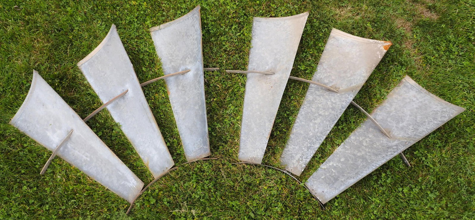 (2) Sections of galvanized windmill fan (1 of 1)