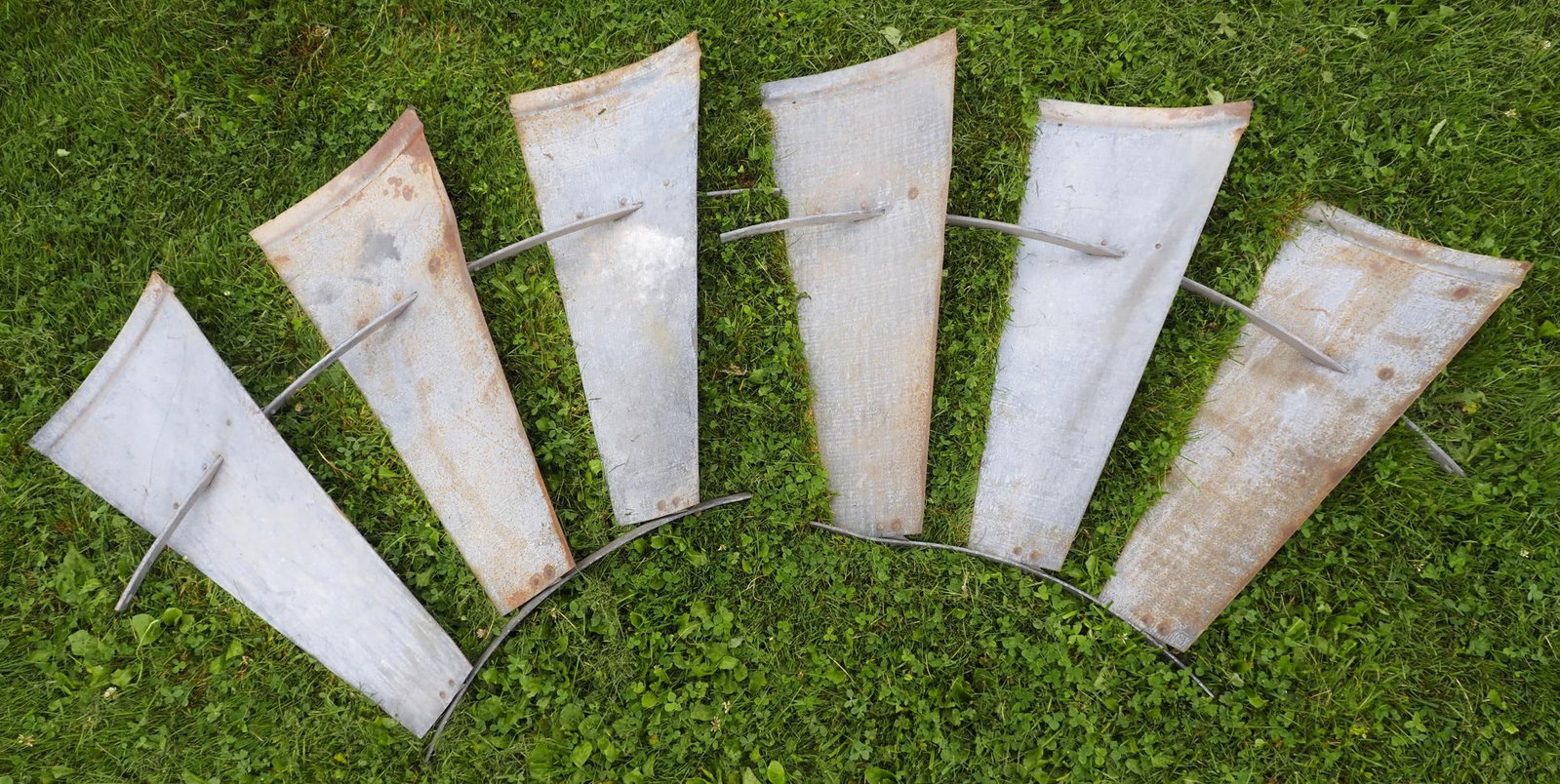 (2) Sections of galvanized windmill fan (1 of 1)