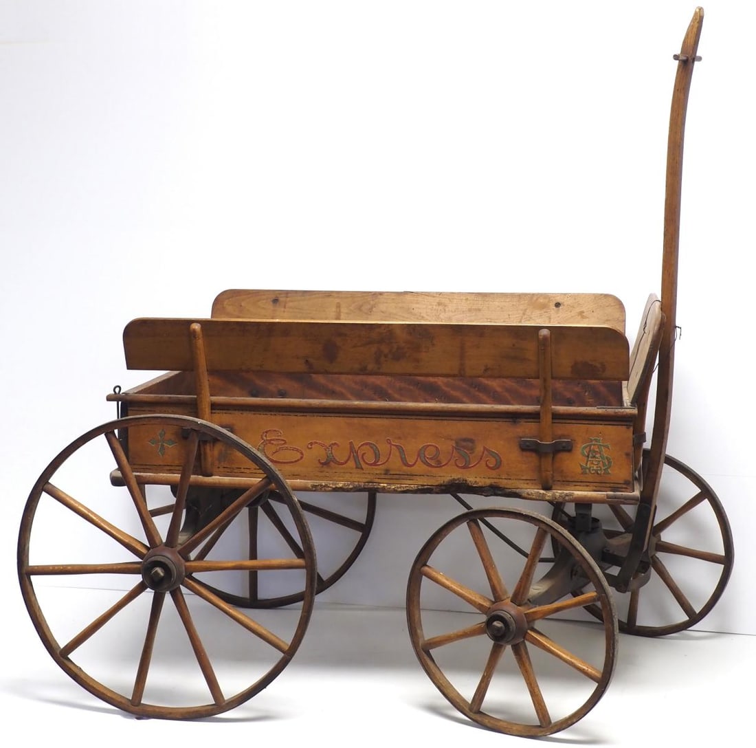 Express child's pull-type wagon with side racks (1 of 5)