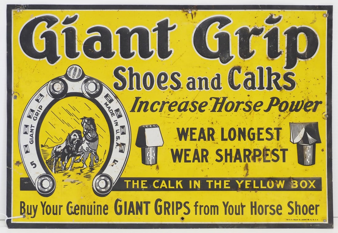 Giant Grip Shoes and Calks sign (1 of 3)