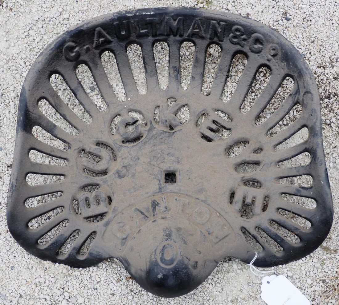 C. Aultman & Co. 'Buckeye' Canton cast iron seat (1 of 1)