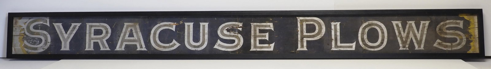 Syracuse Plows sign - 2