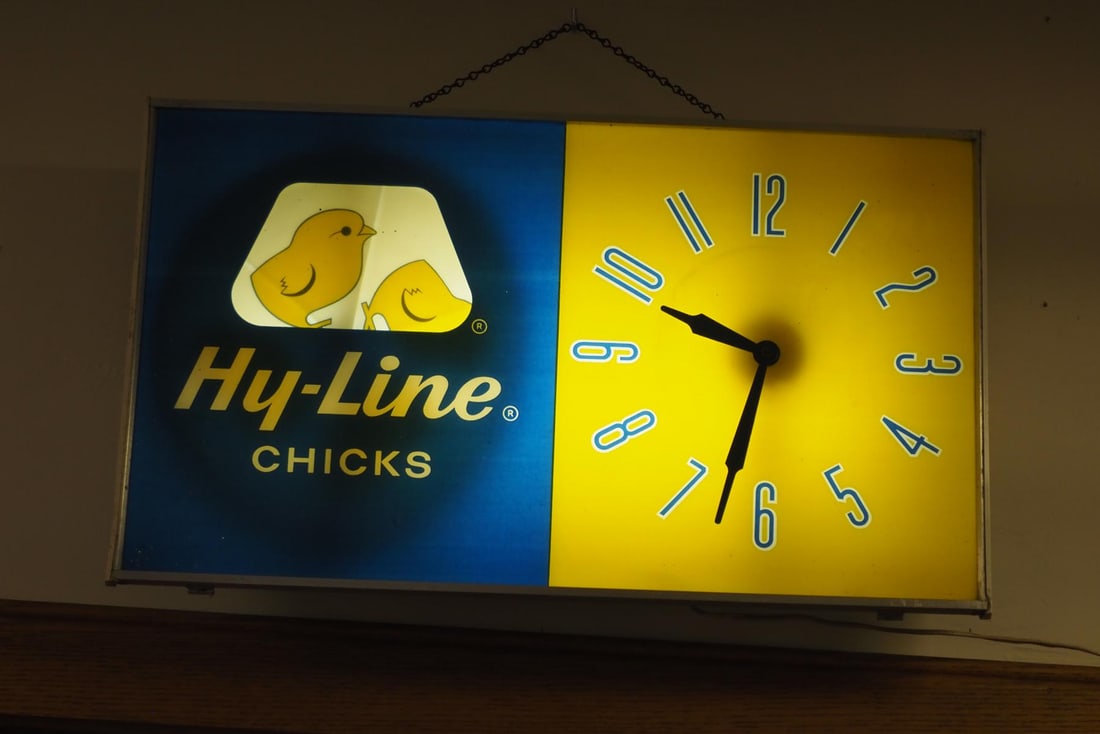Hy-Line Chicks lighted clock with rotating chicks - 2