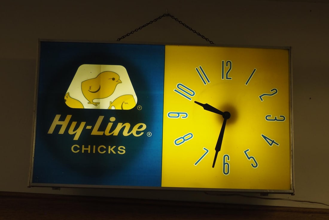 Hy-Line Chicks lighted clock with rotating chicks - 4