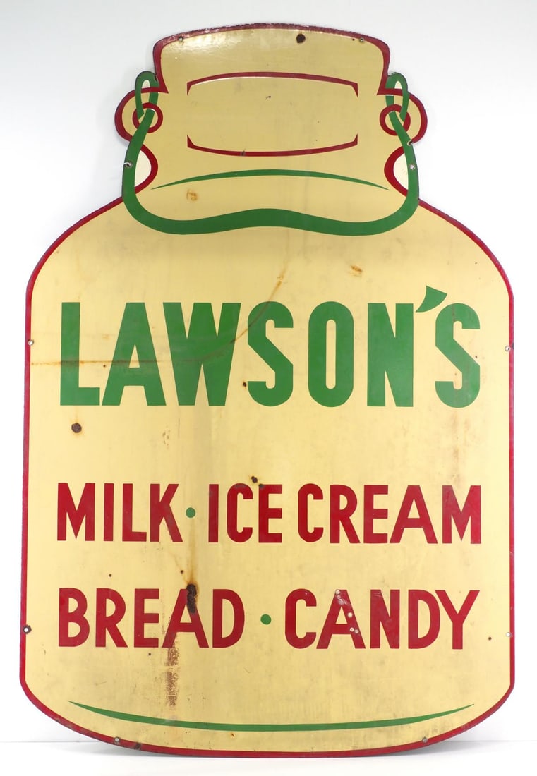 Lawson's Milk, Ice Cream, Bread, Candy sign (1 of 8)