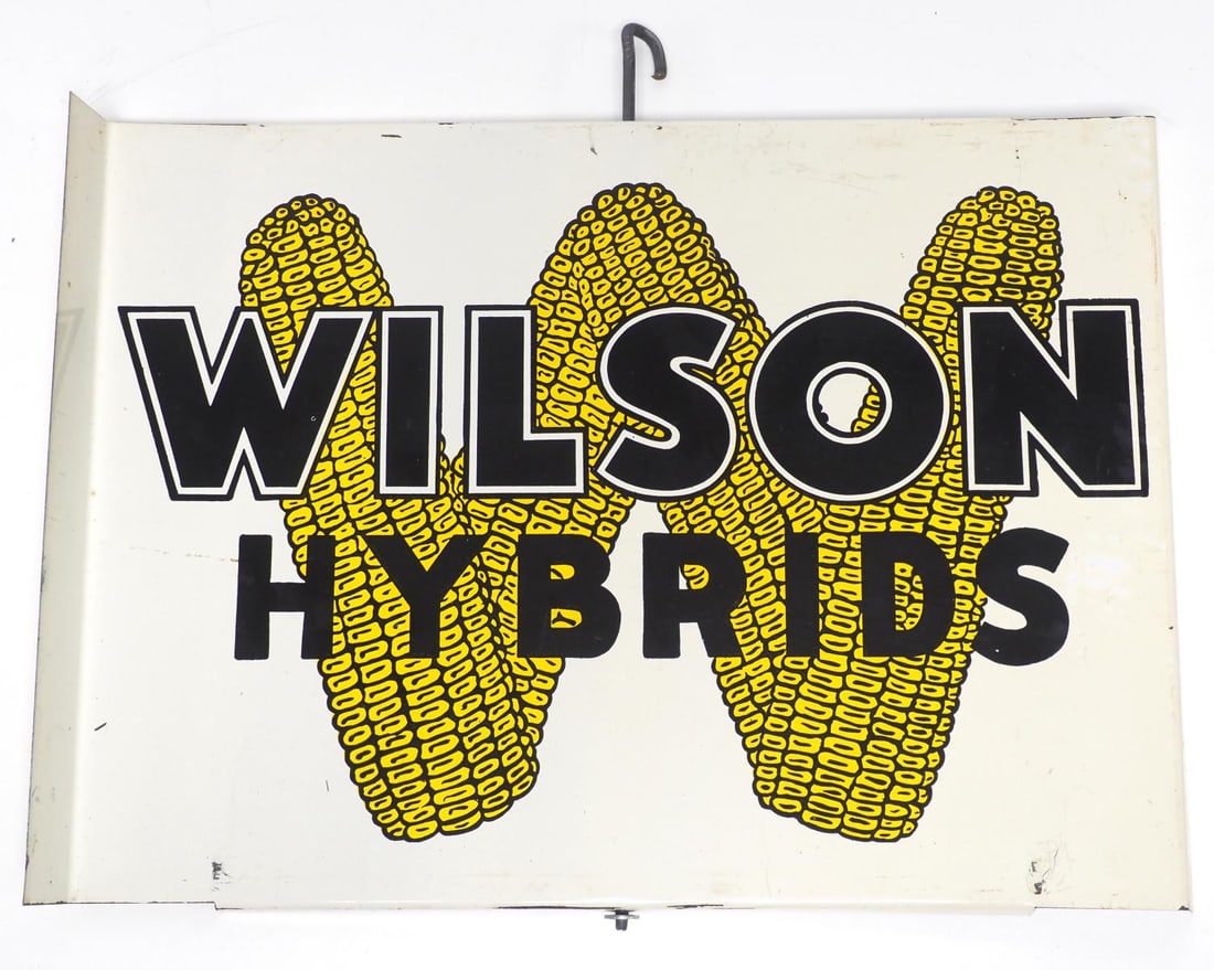 Wilson Hybrids fence spinner sign: 13"x9" DST Wilson Hybrids fence spinner sign