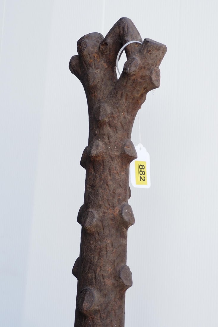 Cast iron tree branch hitching post - 2