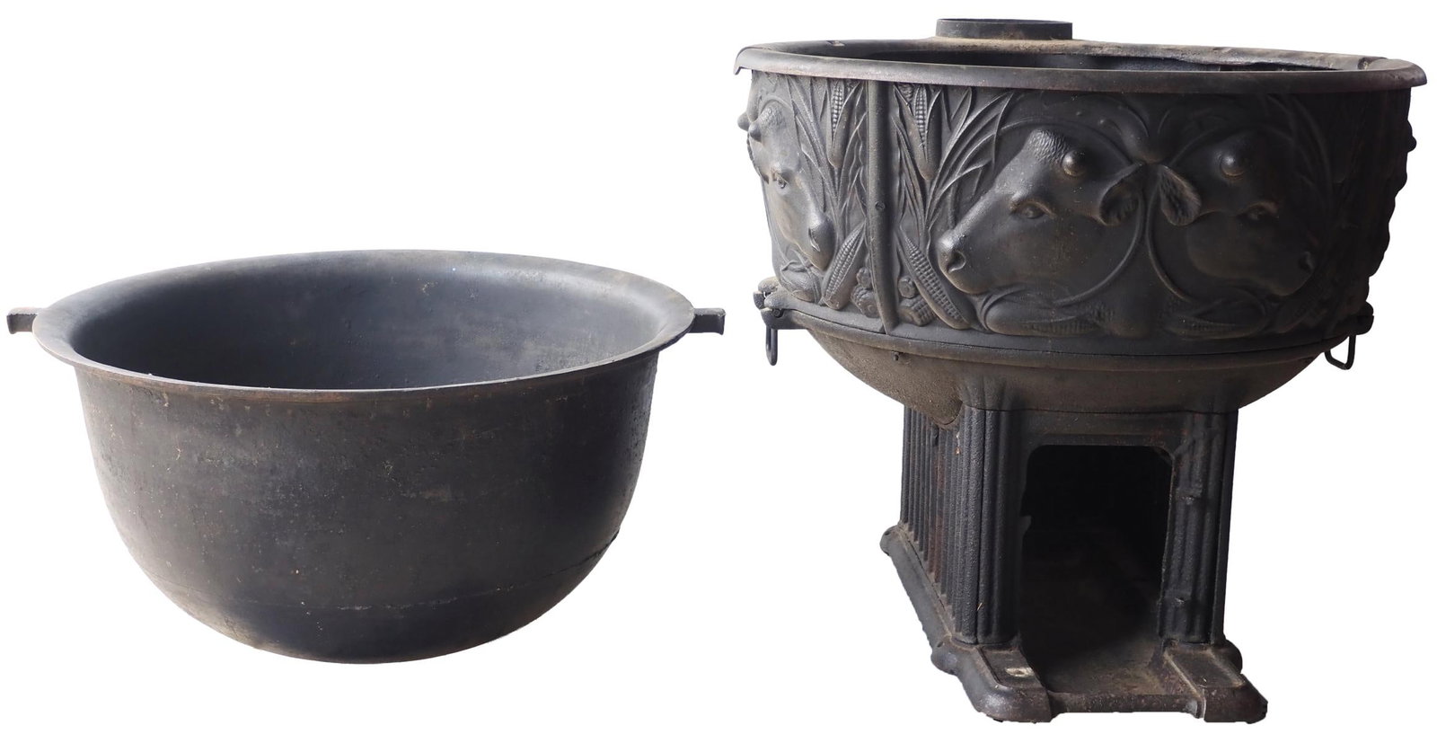 Kenwood cast iron butchering kettle and jacket (1 of 6)