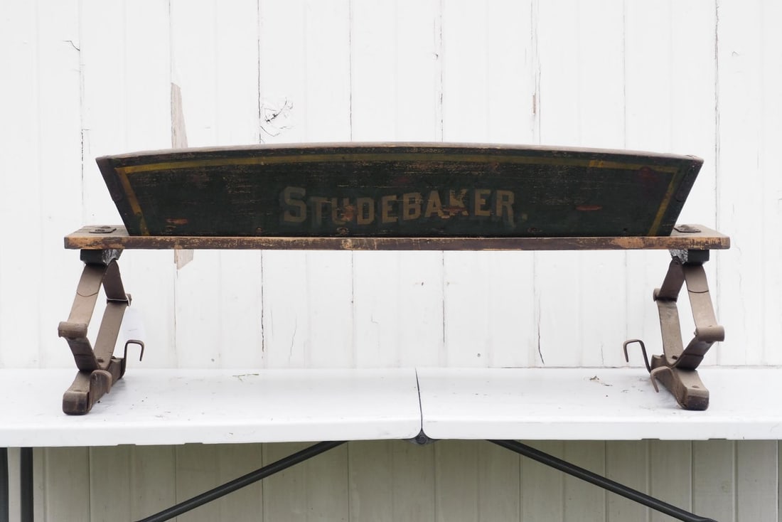 Studebaker box wagon seat - 3