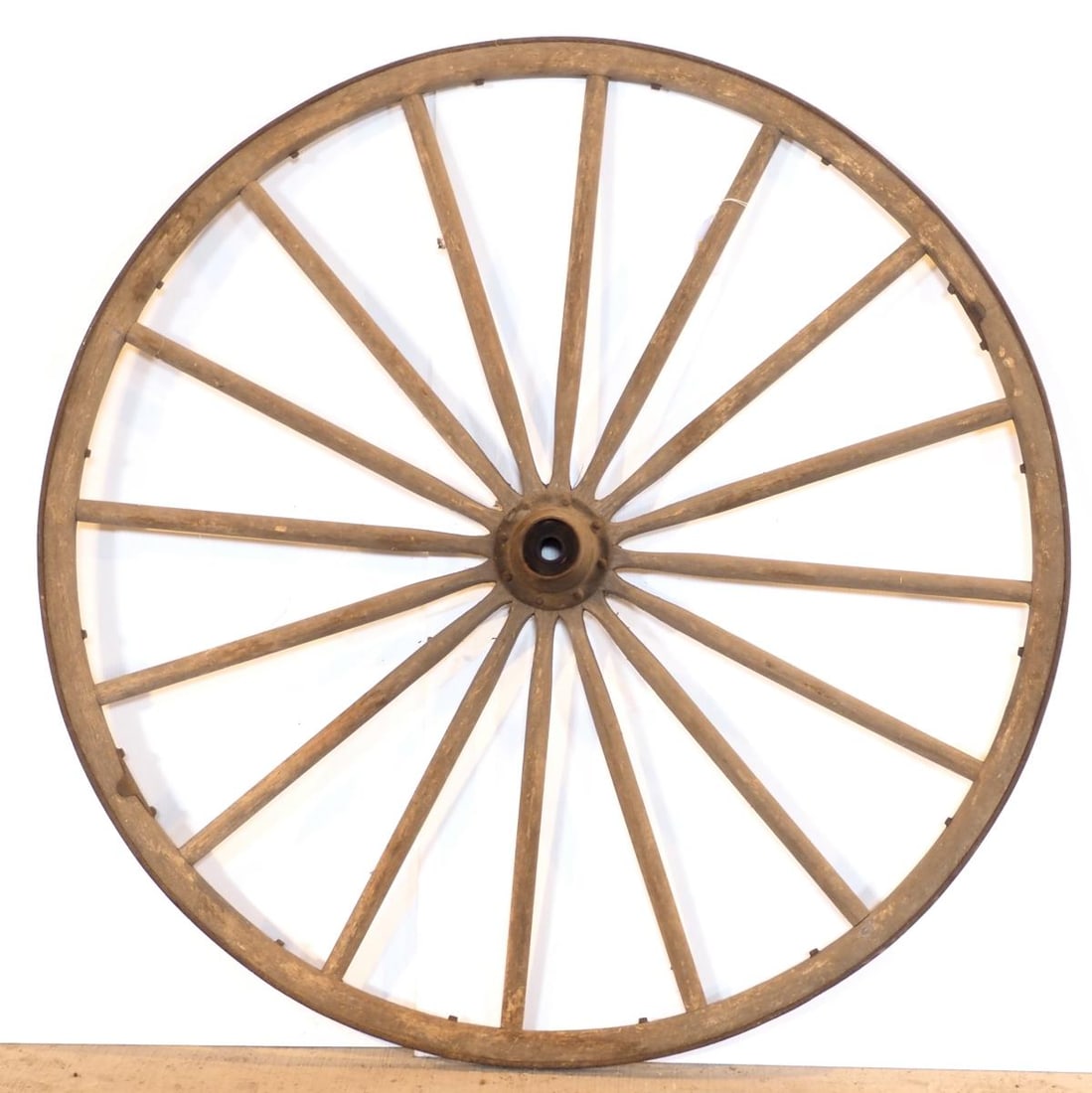 44'dia. buggy wheel: 44"dia. buggy wheel * * NOT ELIGIBLE FOR IN-HOUSE SHIPPING. Please contact the auction house for transport options and additional details. Items must be picked up within 10 business days of the auctio