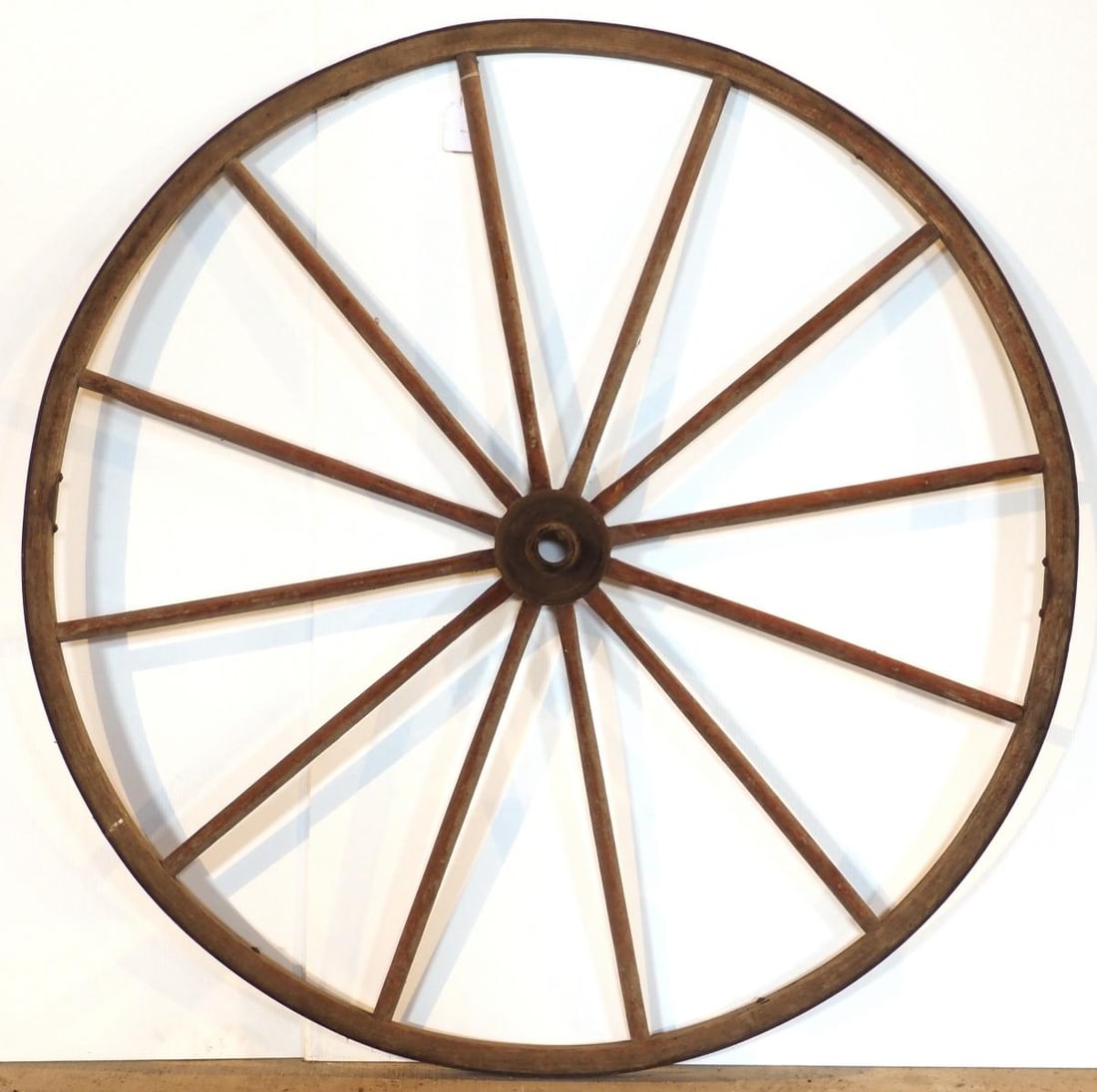 54'dia. buggy wheel: 54"dia. buggy wheel * * NOT ELIGIBLE FOR IN-HOUSE SHIPPING. Please contact the auction house for transport options and additional details. Items must be picked up within 10 business days of the auctio
